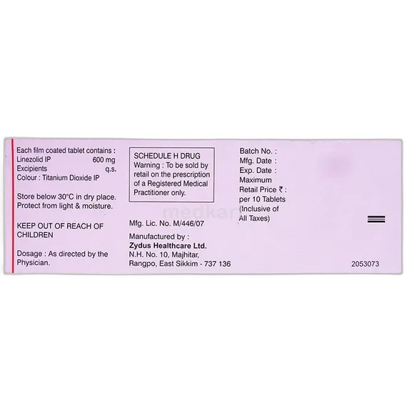 linid 600mg tablet 10's